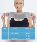 Size M Grey Ergonomic Neck Support Brace - Soft Cervical Collar for Posture Correction and Pain Relief