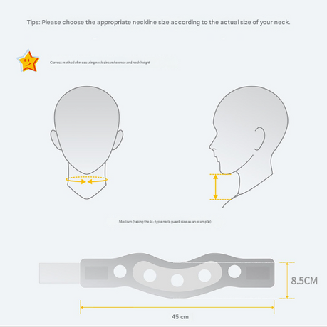 Size L Light Green Ergonomic Neck Support Brace - Soft Cervical Collar for Posture Correction and Pain Relief