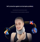 Size L Orange Ergonomic Neck Support Brace - Soft Cervical Collar for Posture Correction and Pain Relief