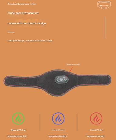Light Grey Heated Vibrating Neck Wrap - USB Powered Massager for Soothing Pain Relief with 3 Heat & 3 Vibration Modes