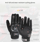 Size 2XL Purple and Black Protective Motorcycle Riding Gloves - Hard Knuckle Armour & Touchscreen Fingertips