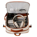 Pink Expandable Laptop Backpack with USB Port - Stylish Travel & Business Daypack