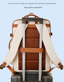 Grey Expandable Laptop Backpack with USB Port - Stylish Travel & Business Daypack