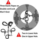 Green 3-in-1 Tangle-Free Dog Leash for 1-3 Dogs - Heavy Duty Bungee Coupler with Reflective Stitching & Padded Handle