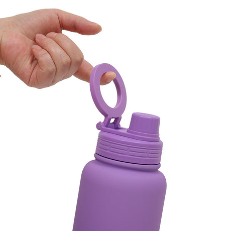 Green Premium 35oz Stainless Steel Insulated Sports Bottle with Magnetic Phone Holder Lid