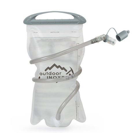1.5L White Hydration Bladder - Foldable Water Bag for Cycling, Running, Hiking, and Outdoor Sports