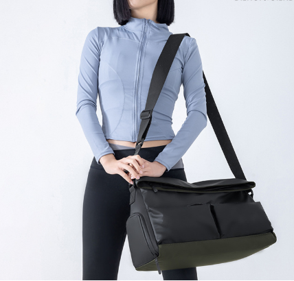 Multifunctional Travel Bag with Dry-Wet Separation - Fitness Business Crossbody, Black