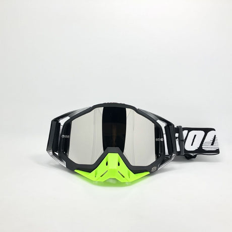 Black Frame With Mercury Flakes Motocross Goggles - Durable Off-Road Motorcycle Riding Eye Protection with Lens