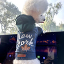 L Around 12kg New York Denim Chic Denim Pet Vest - Stylish Jean Jacket for Dogs & Cats - Spring, Summer & Autumn Fashion