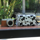 Milk Cow PU Leather Camera Bag for Fujifilm X Canon G Olympus PEN - Compact Vintage Design