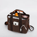 Coffee Stylish Multi-Functional Mommy Diaper Bag - Durable Canvas Tote