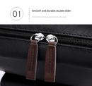 Dark Brown Large-Capacity PU Leather Backpack - Stylish Business & Travel Companion