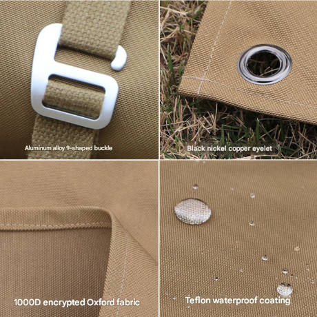 Kahaki Thick Waterproof Ground Mat - Durable Oxford Fabric Tent Pad