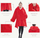 Pink Oversized Wearable Blanket Hoodie - Ultra Soft & Cozy Snuggle Pullover for Adults