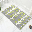 Spring Jacquard Bathroom Mat - Super Absorbent Non-Slip Rug (40x60cm), Toilet Floor Mat for Bathroom/Bedroom/Entryway