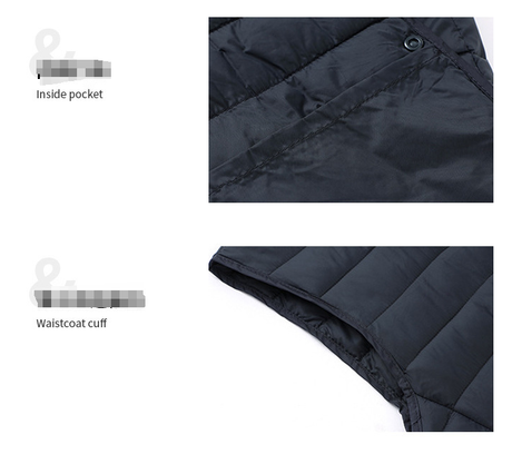 M Black Men's Lightweight Quilted Puffer Vest - Ideal Sleeveless Jacket for Winter Layering