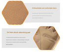 XL Khaki Hard Knuckle Tactical Gloves - Full-Finger Protective Gear for Motorcycle, Cycling & Outdoor Sports