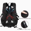 Orange 40L Large Capacity Travel Backpack - Water-Resistant Hiking Rucksack with USB Charging Port