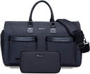 Black 45L Garment Duffel Bag - Men's Travel Suit Bag - Carry On Weekender