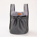 L Grey Hands-Free Pet Carrier Backpack for Small Dogs & Cats - Breathable Chest Pack for Outdoor Travel & Hiking
