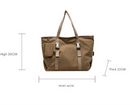 Navy Blue Modern Utility Tote Bag for Women - Large Capacity Shoulder Bag with Detachable Pouch for Work, School & Travel