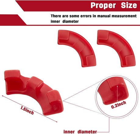 60PCS Red 90-Degree Plant Bender Clips for Low-Stress Training (LST) - Reusable Stem & Branch Trainer for Increased Yields