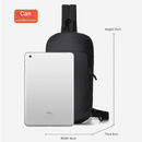 Green Minimalist Anti-Theft Sling Bag for Men & Women - Water-Resistant Crossbody Chest Pack, Fits 9.7-inch Tablet