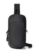 Black Minimalist Anti-Theft Sling Bag for Men & Women - Water-Resistant Crossbody Chest Pack, Fits 9.7-inch Tablet