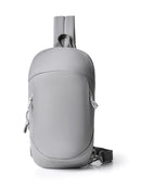 Grey Minimalist Anti-Theft Sling Bag for Men & Women - Water-Resistant Crossbody Chest Pack, Fits 9.7-inch Tablet