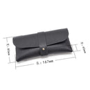 White Chic & Sleek PU Leather Soft Eyeglass Case - Protective Pouch for Sunglasses & Reading Glasses
