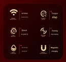 Red  Wearable Vibrating Stimulator with Remote - Dual-Action Couples' Toy