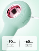 Black Handheld G-Spot & Prostate Massager with Beads- (USB Rechargeable)