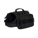 Black Durable Dog Saddle Bag Harness for Outdoor Adventures