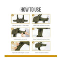Black Durable Dog Saddle Bag Harness for Outdoor Adventures