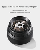 Grey Premium 7-Star Manual Coffee Grinder - Portable Bean Mil（R60pro）