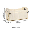 Brown Car Storage Box - Foldable Waterproof Trunk Organizer