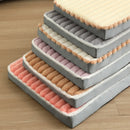2-Piece Purple Sponge large pet bed - plush dog mat, detachable, washable, anti-slip base(50*40*8cm)