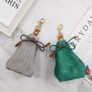 2-PCS Khaki Clip-On Canvas Dog Treat Pouch - Portable Drawstring Bag for Training & Walks