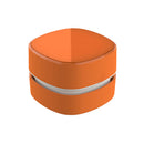 Orange Rechargeable Cordless Mini Desktop Vacuum - Portable Handheld Cleaner for Desk, Keyboard, Crumb & Dust