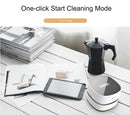 Orange Rechargeable Cordless Mini Desktop Vacuum - Portable Handheld Cleaner for Desk, Keyboard, Crumb & Dust
