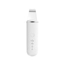 White Professional Ultrasonic Skin Scrubber - 4-in-1 Facial Spatula for Deep Cleaning, Blackhead Removal, and EMS Lifting