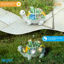 Cactus turtle Charming Solar-Powered Animal Garden Statue - Waterproof Resin Figurine with Glowing LED Accents
