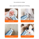 Purple Precision Pet Paw Trimmer - Waterproof & Rechargeable Grooming Clipper for Dog & Cat Paws, Eyes, and Ears