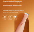 Green Precision Pet Paw Trimmer - Waterproof & Rechargeable Grooming Clipper for Dog & Cat Paws, Eyes, and Ears