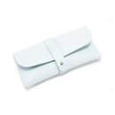 3-Piece Sky blue Chic & Sleek PU Leather Soft Eyeglass Case - Protective Pouch for Sunglasses & Reading Glasses