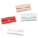 3-Piece brown Chic & Sleek PU Leather Soft Eyeglass Case - Protective Pouch for Sunglasses & Reading Glasses