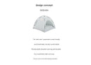 Green Premium Portable Pet Tent Bed with Cooling Mat - Breathable Foldable Outdoor Indoor Cat Dog House Shelter for Summer(Size: L)