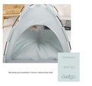 Green Premium Portable Pet Tent Bed with Cooling Mat - Breathable Foldable Outdoor Indoor Cat Dog House Shelter for Summer(Size: L)