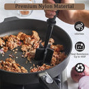 3-pieces Black Premium Heat Resistant Meat Chopper - Ground Meat Masher Utensil for Hamburger & Non-Stick Pans