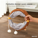 Green bamboo panda Premium Soft Suede Cat Tunnel - Collapsible Play Tube with Peek-a-Boo Hole & Hanging Ball(0.8m)